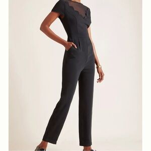 Anthropologie Harlyn Black Jumpsuit